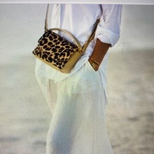 India Hicks Leopard Print Crossbody Bag